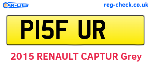P15FUR are the vehicle registration plates.