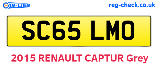 SC65LMO are the vehicle registration plates.