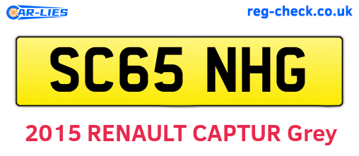 SC65NHG are the vehicle registration plates.