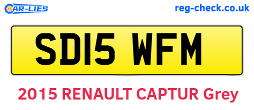 SD15WFM are the vehicle registration plates.