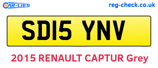 SD15YNV are the vehicle registration plates.