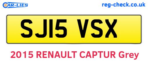SJ15VSX are the vehicle registration plates.