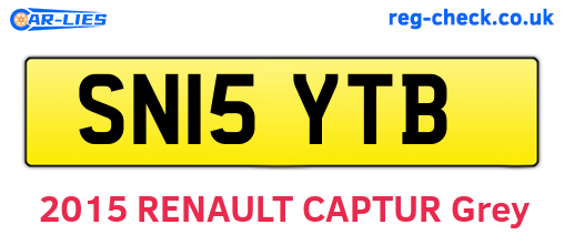 SN15YTB are the vehicle registration plates.