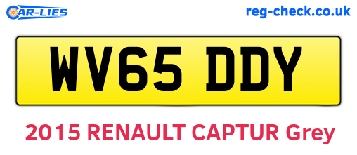 WV65DDY are the vehicle registration plates.