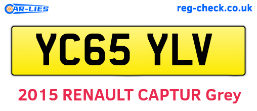 YC65YLV are the vehicle registration plates.