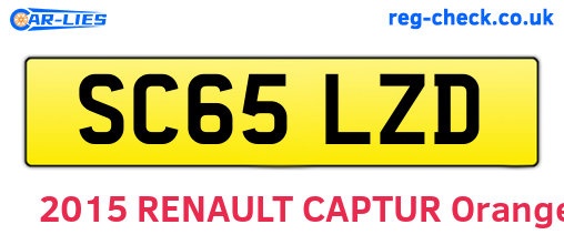 SC65LZD are the vehicle registration plates.