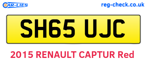 SH65UJC are the vehicle registration plates.