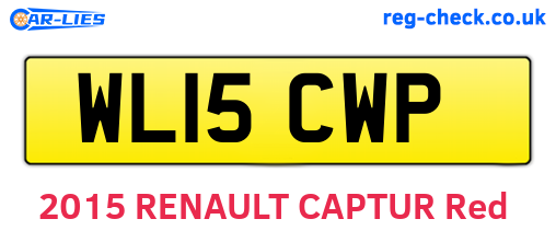 WL15CWP are the vehicle registration plates.