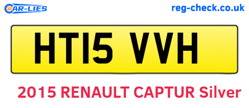 HT15VVH are the vehicle registration plates.