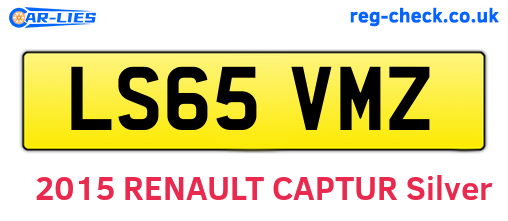 LS65VMZ are the vehicle registration plates.