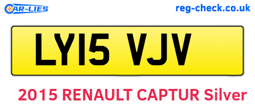 LY15VJV are the vehicle registration plates.