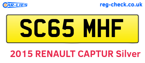 SC65MHF are the vehicle registration plates.