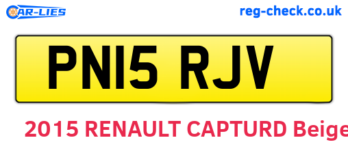 PN15RJV are the vehicle registration plates.