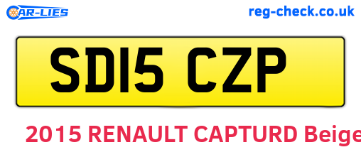 SD15CZP are the vehicle registration plates.