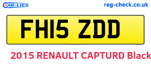 FH15ZDD are the vehicle registration plates.