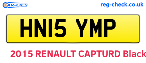 HN15YMP are the vehicle registration plates.