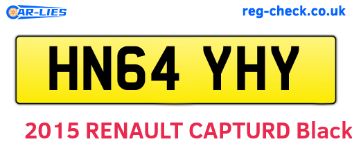 HN64YHY are the vehicle registration plates.