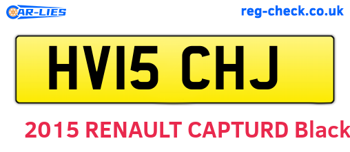 HV15CHJ are the vehicle registration plates.
