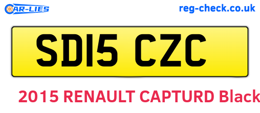 SD15CZC are the vehicle registration plates.