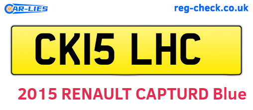 CK15LHC are the vehicle registration plates.