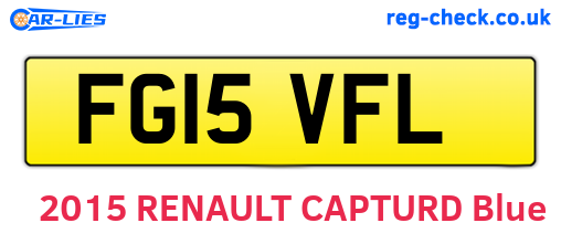 FG15VFL are the vehicle registration plates.