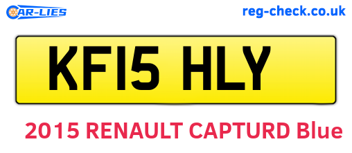 KF15HLY are the vehicle registration plates.