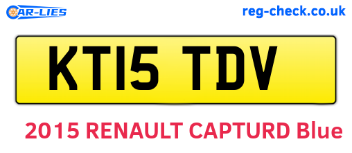 KT15TDV are the vehicle registration plates.