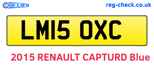 LM15OXC are the vehicle registration plates.
