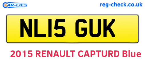 NL15GUK are the vehicle registration plates.