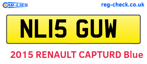 NL15GUW are the vehicle registration plates.