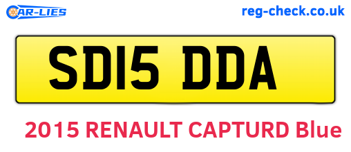 SD15DDA are the vehicle registration plates.