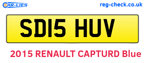 SD15HUV are the vehicle registration plates.