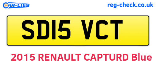 SD15VCT are the vehicle registration plates.