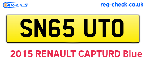 SN65UTO are the vehicle registration plates.