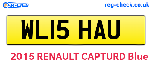 WL15HAU are the vehicle registration plates.