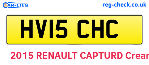 HV15CHC are the vehicle registration plates.