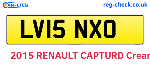 LV15NXO are the vehicle registration plates.