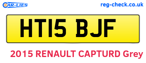 HT15BJF are the vehicle registration plates.