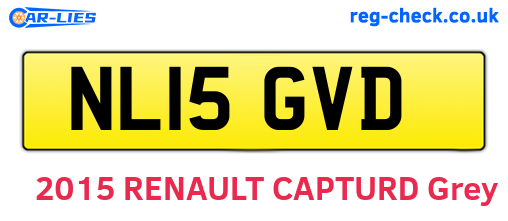 NL15GVD are the vehicle registration plates.