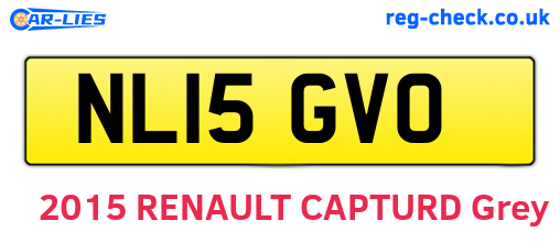 NL15GVO are the vehicle registration plates.