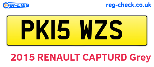 PK15WZS are the vehicle registration plates.