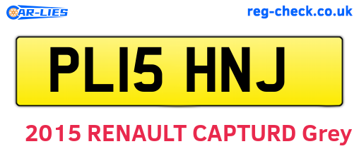 PL15HNJ are the vehicle registration plates.