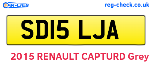 SD15LJA are the vehicle registration plates.