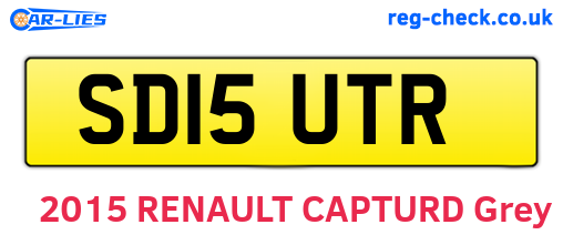 SD15UTR are the vehicle registration plates.