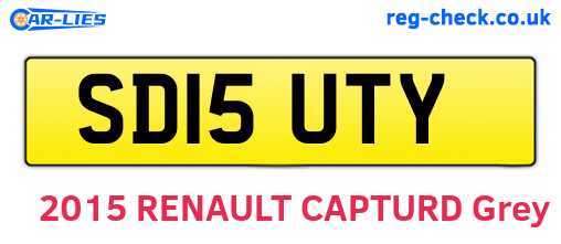 SD15UTY are the vehicle registration plates.