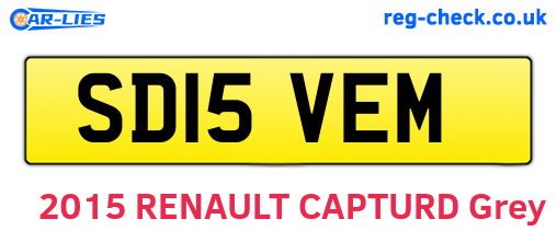 SD15VEM are the vehicle registration plates.