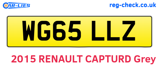 WG65LLZ are the vehicle registration plates.