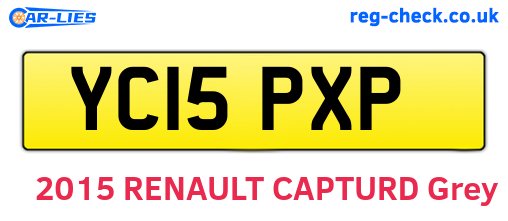 YC15PXP are the vehicle registration plates.