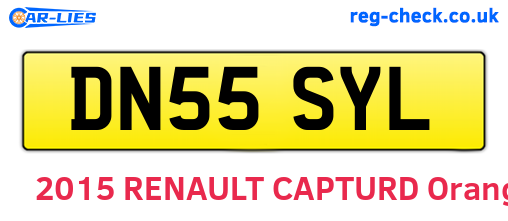 DN55SYL are the vehicle registration plates.