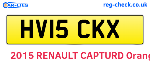 HV15CKX are the vehicle registration plates.